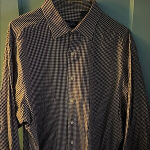 Sean John Purple and White Gingham Shirt